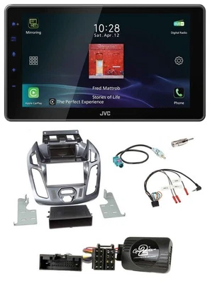 JVC DAB Lenkrad Bluetooth USB Autoradio für Ford Transit Connect ohne Display 13 - Bild 1 von 4