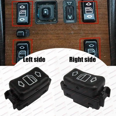 1X Botón Interruptor Ventana Eléctrica Maestro 1248204510 para Mercedes W124 W126 W201 W463 Foto 1 de 4