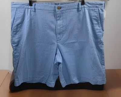 Chino corto para hombre Izod azul 42 bolsillos delanteros planos elástico agua salada informal nuevo Foto 1 de 4