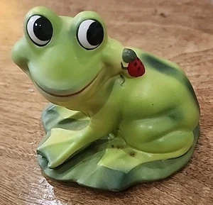Vintage Josef Originals Frosch Marienkäfer 3" Figur Porzellan Sammlerstück Korea - Bild 1 von 3