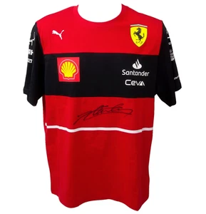 Camiseta deportiva de carreras Ferrari de Fórmula 1 firmada por Charles Leclerc #16 con certificado de autenticidad Beckett - Imagen 1 de 3