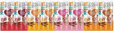 Webbox Cats Delight Tasty Sticks Chews Treats Variety Pack 4 x 6 (24 Sticks)Webb