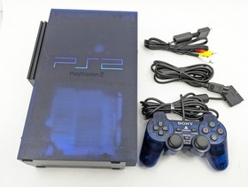 Sony PlayStation 2 Midnight Blue BB Pack SCPH-50000 MB/NH Console Tested Japan
