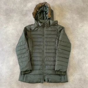 Tommy Hilfiger Puffer Jacket Womens Medium Down Fill Parka Coat, Green - Picture 1 of 9