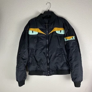 Prade Italy Bomber Jacket Fendi Monster Eyes Style Rare - Picture 1 of 10