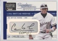2001 Donruss Signature Series Signature Stats /261 Carlos Lee Auto