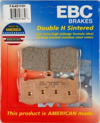 NEW FA491HH EBC Sintered Front Brake Pads 2009-2013 Triumph Daytona 675  2 SETS - Image 1 of 2