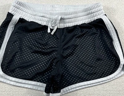 Pantalones Cortos Atléticos Xersion para Correr/Entrenamiento Mujer Medianos Negro Blanco Borde Transpirable Foto 1 de 4