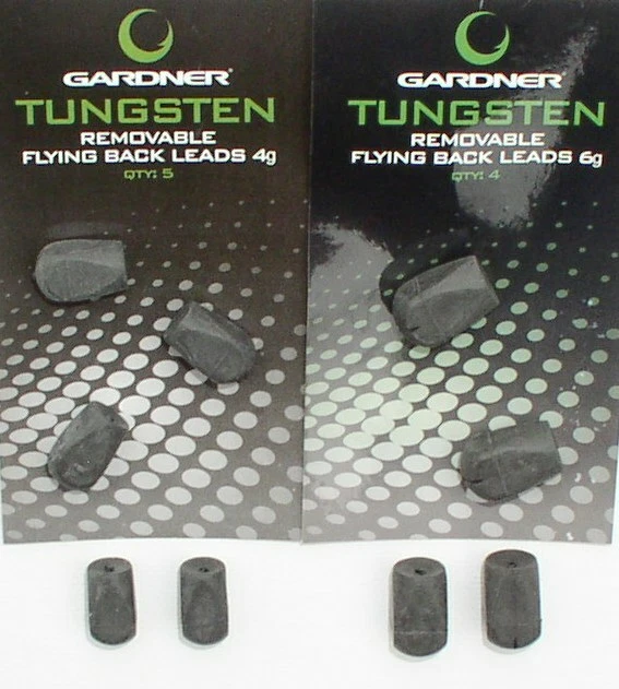 GARDNER TACKLE Gardner Tungsten Removable 4+6 Gramm Flying Back Leads, Absenkblei, Backlead