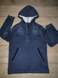 Boy’s Cat & Jack Soft Dark Denim Pullover Size L 12/14 - Picture 1 of 5