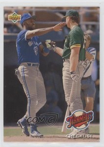 1993 Upper Deck Teammates Joe Carter Mark McGwire Checklist ( ) #41