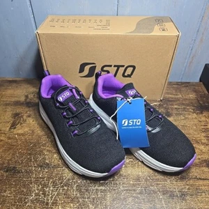 STQ Slip on Sneakers Women Orthopedic Walking Shoes for Plantar Fasciitis Relief - Picture 1 of 9