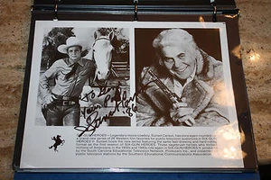 Sunset Carson /Western Actor/Signed Photo - Picture 1 of 1