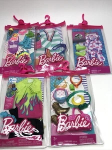 LOT OF 5 Barbie & KEN Fashion , 1 JURASSIC WORLD, 2 KEN, 2 Barbie Accessories - Picture 1 of 7