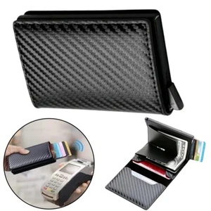 Mini Geldbörse mit RFID Schutz Slim Wallet Kartenetui Portemonnaie Herren DE - Bild 1 von 10