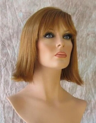 Adele Short Wig Light Ginger Flipped Ends Bangs Color 27A Light Auburn - Image 1 of 4