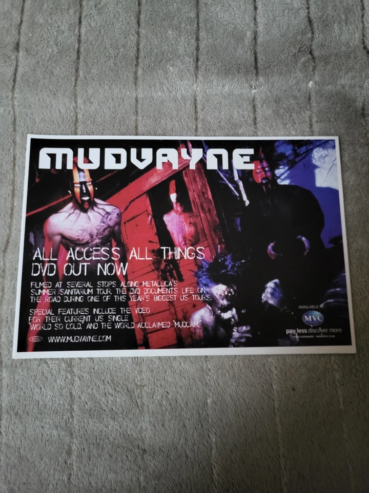 TPGM1 ADVERT 5X8 MUDVAYNE : ALL ACCESS ALL THINGS - DVD - Image 1 of 1