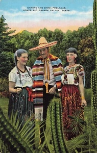 Postcard Charro And China Poblanas Lower Rio Grande Valley Texas TX - Picture 1 of 2