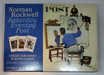 Norman Rockwell Collector Series Playing Cards NIB Saturday Evening Post 2004 - Image 1 of 4