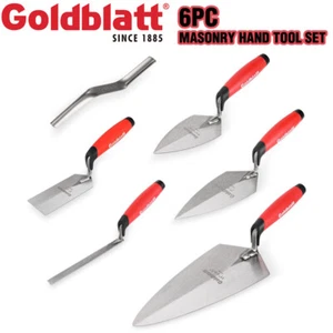 Goldblatt 6PCS Masonry Hand Tool Set Brick Trowel Pointing Trowel Margin Trowel - Picture 1 of 9