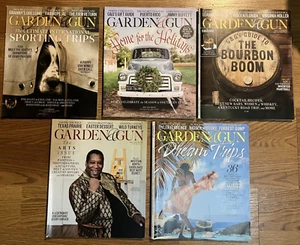 Lot 5 Garden & Gun Magazines 2023 2024 Travel Hobby Food Animal Hunting - Picture 1 of 1