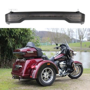 Pak Pack LED Brake Trunk Tail Turn Light Smoke For Harley Touring Road Glide CVO - Picture 1 of 12