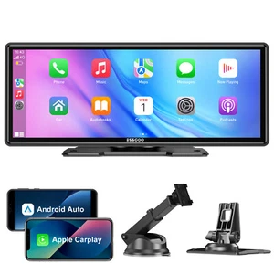 10.26 Inch Car Bluetooth 4K Touch Screen FM Wireless Apple CarPlay Android Auto - Picture 1 of 17