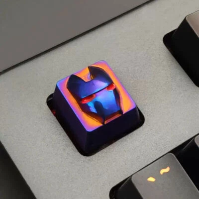 New Iron Man Mask Titanium Alloy Keycap ESC Key Cap for MX Keyboard Gift - Image 1 of 4