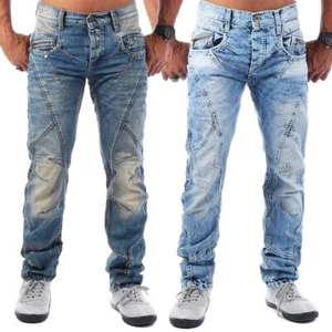 Cipo & Baxx Herren Jeans Hose Vintage Look mit Kontrastnähten Regular Fit C-0894 - Bild 1 von 3