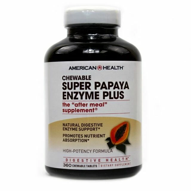 American Health - Super Papaya Enzyme Plus 360 Tabs ( Multi-Pack)