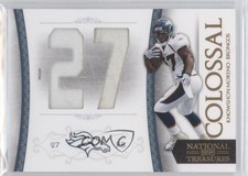2010 Playoff National Treasures Colossal Jersey Number Prime /25 Knowshon Moreno