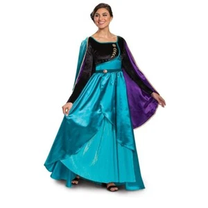 Adult Frozen 2 PRESTIGE Anna Long Dress/Cape Women's Halloween Costume S-XL - Picture 1 of 3