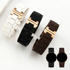 High Quality Rubber-coated Steel Watch Band Strap Waterproof for Armani 20/23mm