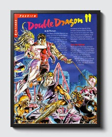Double Dragon II The Revenge Nintendo NES Glossy Review Poster Unframed G1489