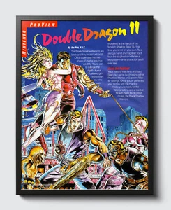 Double Dragon II The Revenge Nintendo NES Glossy Review Poster Unframed G1489 - Picture 1 of 6