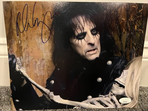 Alice Cooper signed 8x10 JSA COA A psa bas Cover