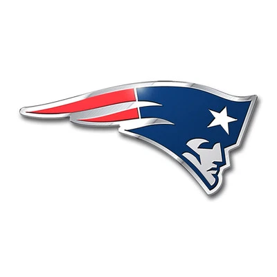 NFL New England Patriots 3D Aluminum Color Car Truck Auto Emblem Sticker Decal - Image 1 of 2