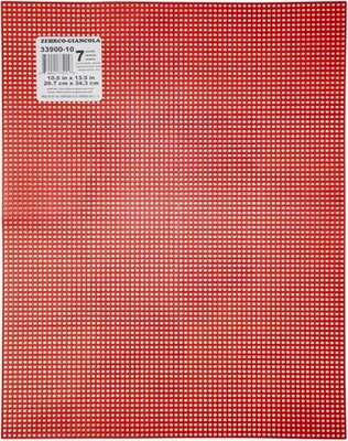 Plastic Canvas 7 Count 10"X13" Christmas Red - Image 1 of 2