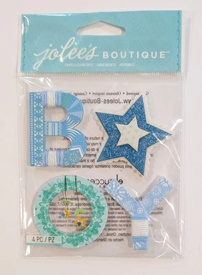 Pegatinas Jolee's Baby Boy hilo palabra álbum de recortes Foto 1 de 2