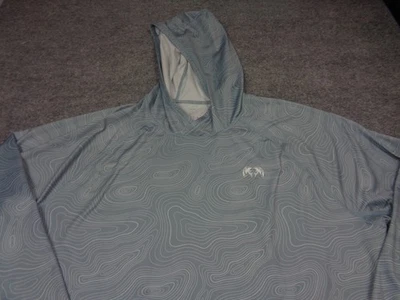 KUIU Hoodie Shirt Mens 2XL  Blue Gila Pro UPF40 Sun Protection Hunting Stretch - Image 1 of 4