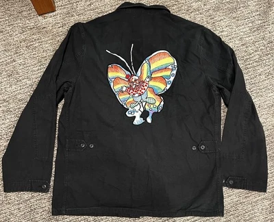 CHAQUETA SUPREME GONZ MARIPOSA BDU TALLA XL ENJUAGADA NEGRA NUEVA SIN ETIQUETAS RARA SS2016 ABRIGO Foto 1 de 4