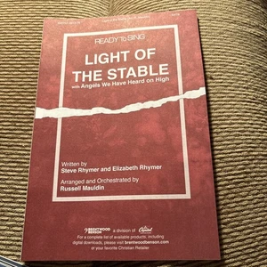 Light Of The Stable With Angels We Have Heard Brentwood SATB , New 14 Pages - Picture 1 of 3