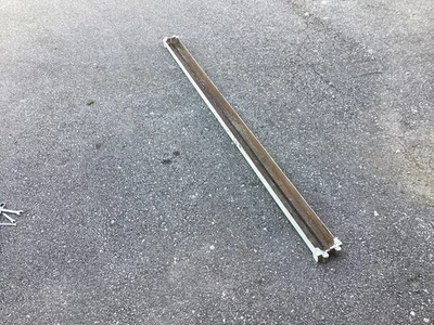 Pair of Antique Iron Metal Bed Rails Drop In Cone Type 73 ½-¾” Long - Image 1 of 4