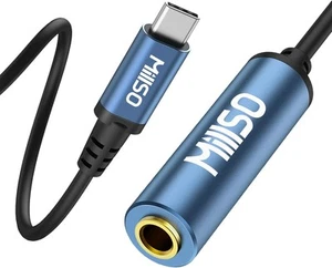 MillSO USB typ C do 1/4 adapter słuchawkowy TRS 6,35 mm gniazdo 12 cali, niebieski - Zdjęcie 1 z 7