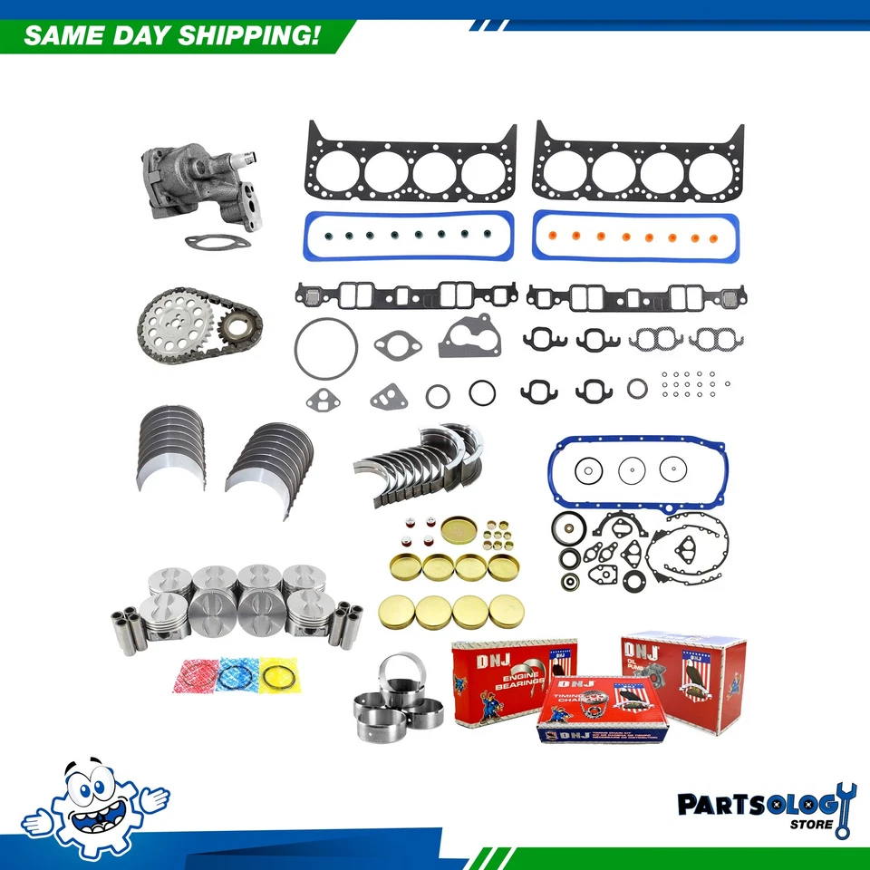 Kit de reconstrução de motor DNJ EK3109FM Master para 87-93 Cadillac Brougham 5.0L OHV - Imagem 1 de 4