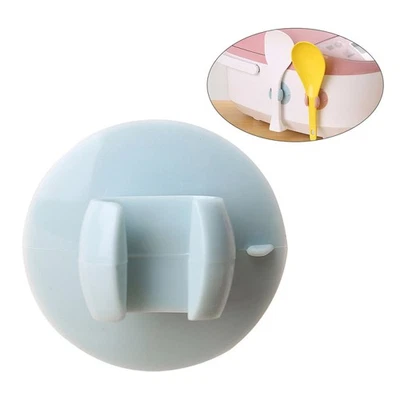 Silicone Suction Cup Rice Spoon Holder Household Wall Hanger Pot Clip - Image 1 of 4