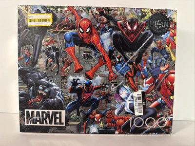 Nuevo rompecabezas Buffalo Silver Select Edition Marvel Spider-Verse Spider-Man 1000 piezas Foto 1 de 4