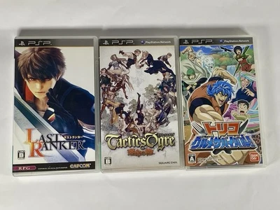 Lot3 PSP Last Ranker & Tactics Ogre & Toriko Gomet Survival -Sony PSP Game Japan - Image 1 of 4