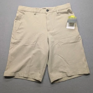 Tek Gear Performance Golf Shorts Men 31 Solid Beige Flat Front Moisture Wicking - Picture 1 of 9