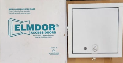 Elmdor 12 in. x 12 in. Fire Rated Wall Access Panel FR12X12PC-CL, Cylinder Lock.